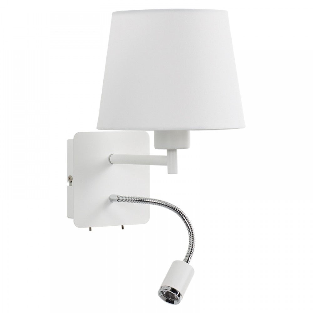 MDC iluminacion, MDC - Aplique Mailand Flexe27-Led 3W Blanco Mate 5-7634-81-31
