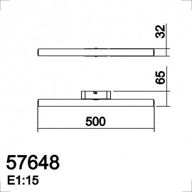 MDC iluminacion, MDC - Aplique Linea 50Cm 10W 3000K Blanco Mate Ip44 5-7648-81-02