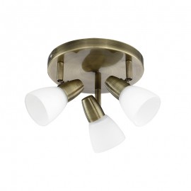 MDC iluminacion, MDC - Foco Salsa Base 3Xe14 Medalla 5-7673-44-01