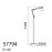 MDC - Pie Lectura Artic Blanco-Cromo Mate E27 5-7794-81-01