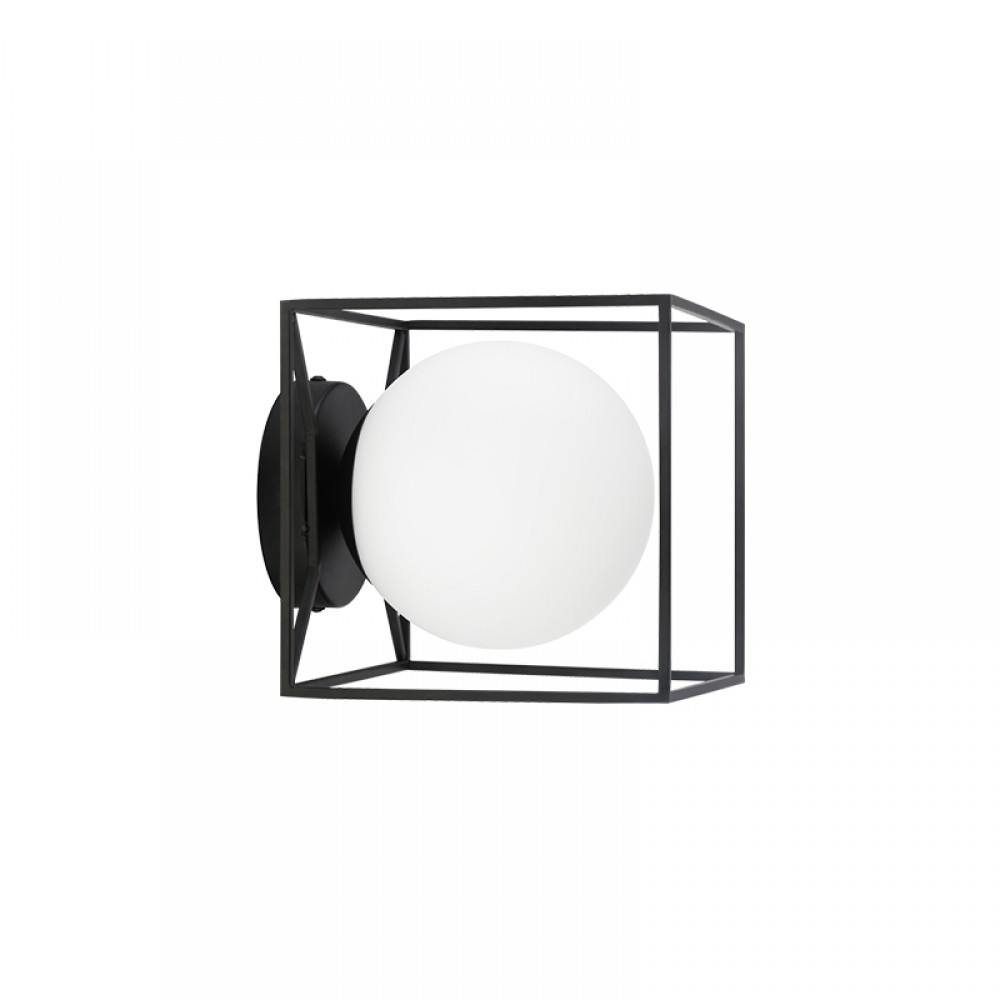 MDC iluminacion, MDC - Aplique Baño Gabia Negro Mate E27 5-7797-91-01