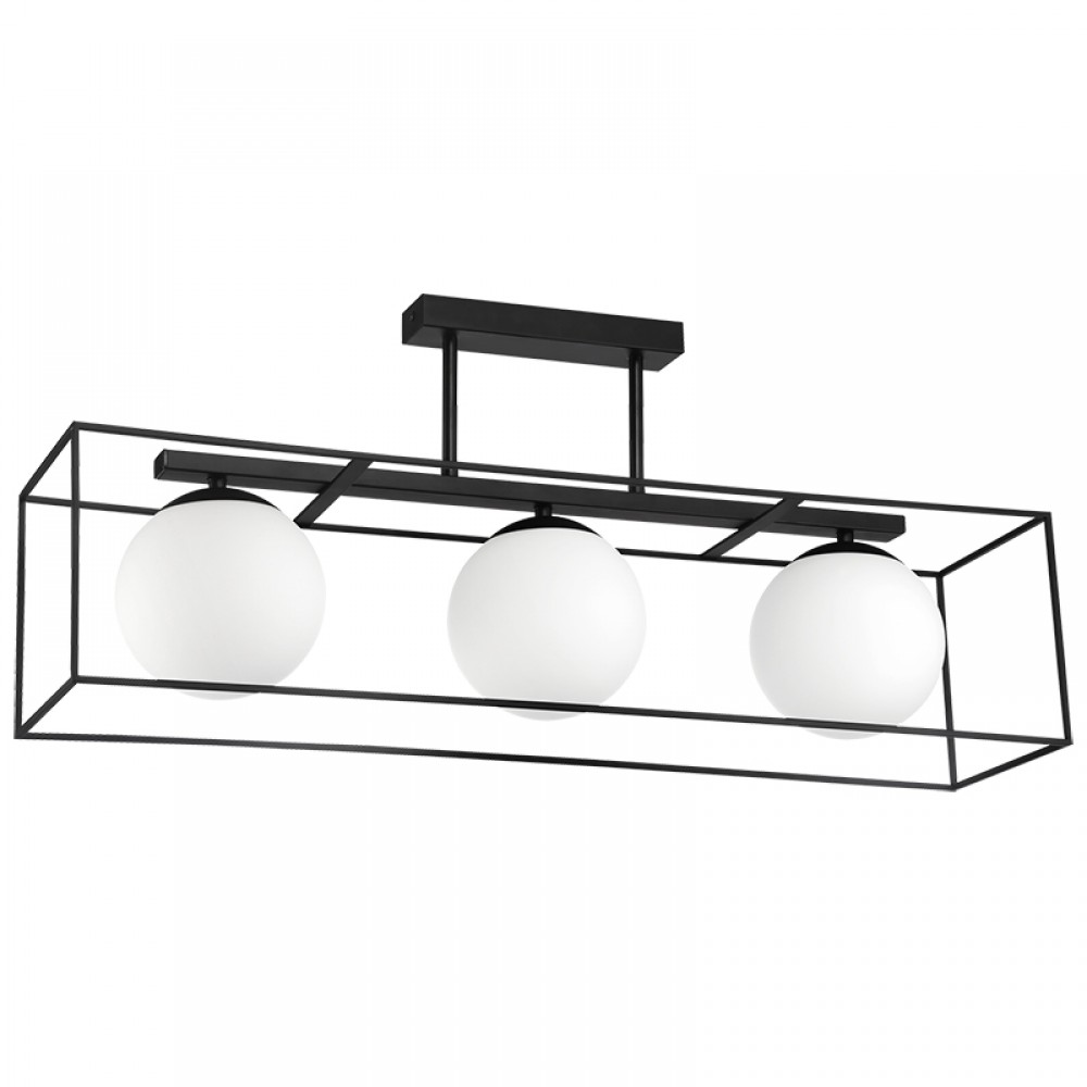 MDC iluminacion, MDC - Plafon Gabia Negro Mate 3Xe27 5-7799-91-01