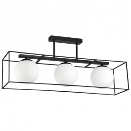 MDC iluminacion, MDC - Plafon Gabia Negro Mate 3Xe27 5-7799-91-01