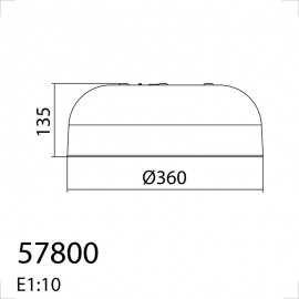 MDC iluminacion, MDC - Plafon Tokio Natural 3Xe27 5-7800-55-01