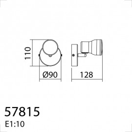 MDC iluminacion, MDC - Foco Axis Blanco Mate Ip44 Gu10 5-7815-81-03