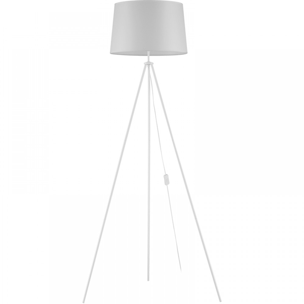 MDC iluminacion, MDC - Pie Tripode Blanco Mate E27-Pantalla Ivory 5-7867-81-04