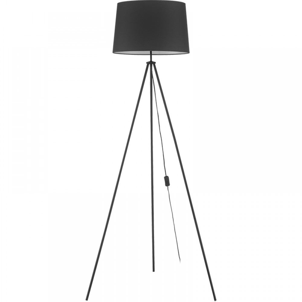 MDC iluminacion, MDC - Pie Tripode Negro Mate E27-Pantalla Negra 5-7867-91-04