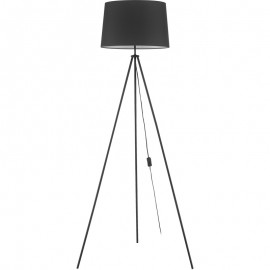 MDC - Pie Tripode Negro Mate E27-Pantalla Negra 5-7867-91-04