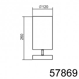 MDC iluminacion, MDC - Lm Sunny Cromo Mate E14 Ivory Shade Touch 5-7869-35-04