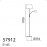 MDC - Pie Sami E27+E14 Cromo Mate Pant. Ivory 5-7912-35-04