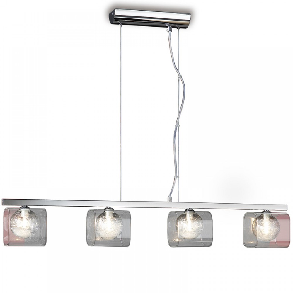 Schuller, Lampara Led Eclipse Cromo 4 Tulipas 506514