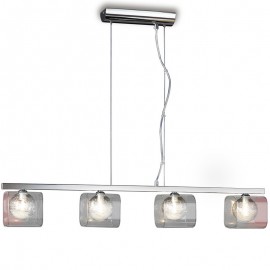 Lampara Led Eclipse Cromo 4 Tulipas 506514