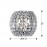 Aplique Led Diamond 2L Cromo Copens Cuadrados 508323