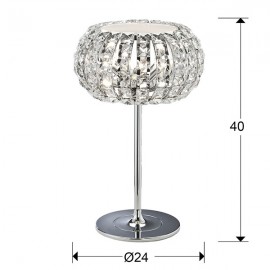 Schuller, Sobremesa Diamond Cromo Led 6W 3L 508424