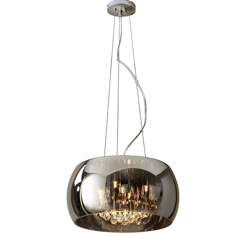 Schuller, Lampara Led Argos Cromo 5L Cristal 508718