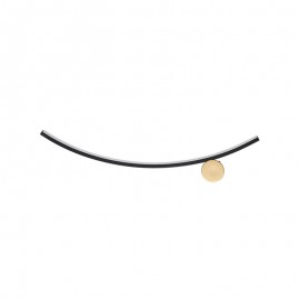Schuller, Aplique Smile 1 Luz Negro-Oro 522744