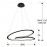 Lampara Looping LED Negro Ø60 527583