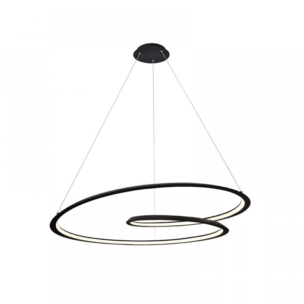 Schuller, Lampara Looping LED Negro Ø97 527644