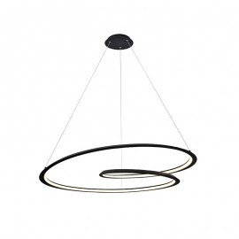Schuller, Lampara Looping LED Negro Ø97 527644