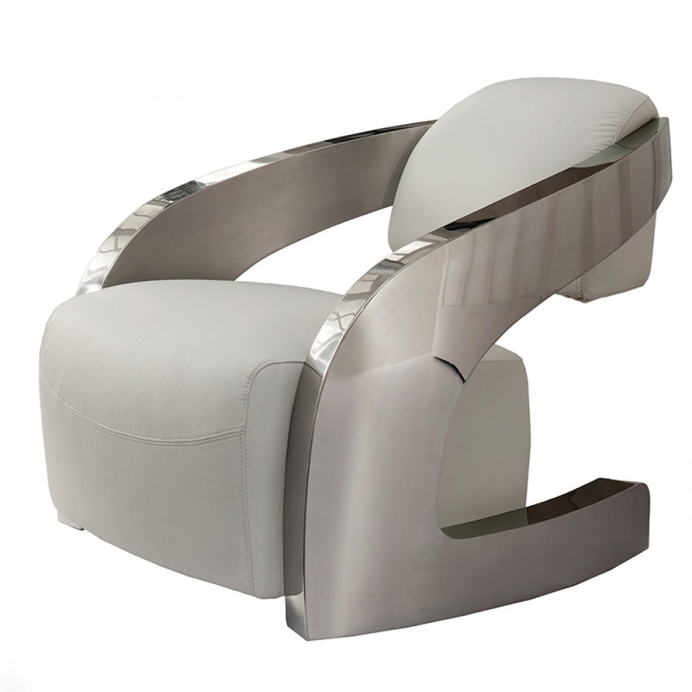 Schuller, Sillon Amanda Acero Blanco 532115