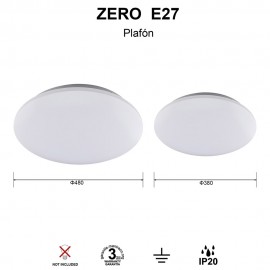 Mantra, Mantra Plafon ZERO Redondo 5L E27 5410