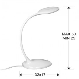 Schuller, Sobremesa Scoop Blanco Led 8W 552758