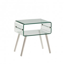 Schuller, Mesita Glass Ii Pata Blanca 552933