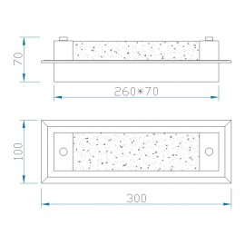 Mantra, Mantra Aplique LED Tube Cromo 5534