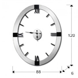 Schuller, Reloj De Pared Times Oval 564397