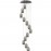 Lampara Led Nebula Cromo 12 Doble Tulipa 5W 584541