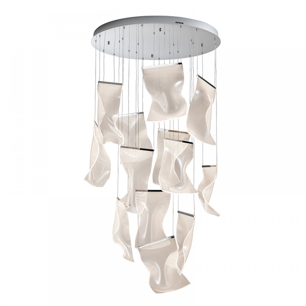 Schuller, Lampara Velos II 13 Luces Cromo Dimable 609647NB