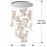 Lampara Velos II 13 Luces Cromo Dimable 609647NB