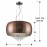 Lampara Led Caelum Cromo Tulipa Cristal Cobre 6 G9 6W 618859