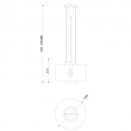 Mantra, Mantra Lampara JARRAS CROMO 1L Grande 6191