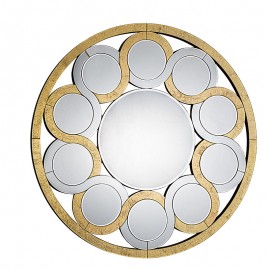 Espejo Zendaya Oro 120Ø 619240