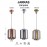 Mantra Lampara JARRAS BRONCE 1L Mediana 6195