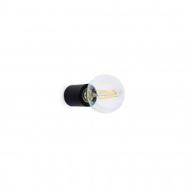 Faro Ten Aplique Negro Mate E27 20W 62151