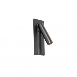 Faro Gabo Usb C Aplique Lector Negro 62757