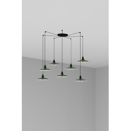 Faro Lang Colgante Verde E27 7L 62805-7L