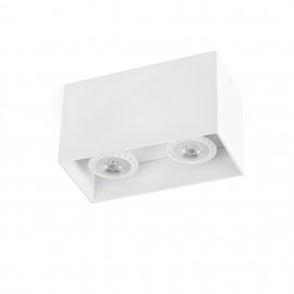 Faro Tecto Plafon Blanco 2Xgu10 50W 63272