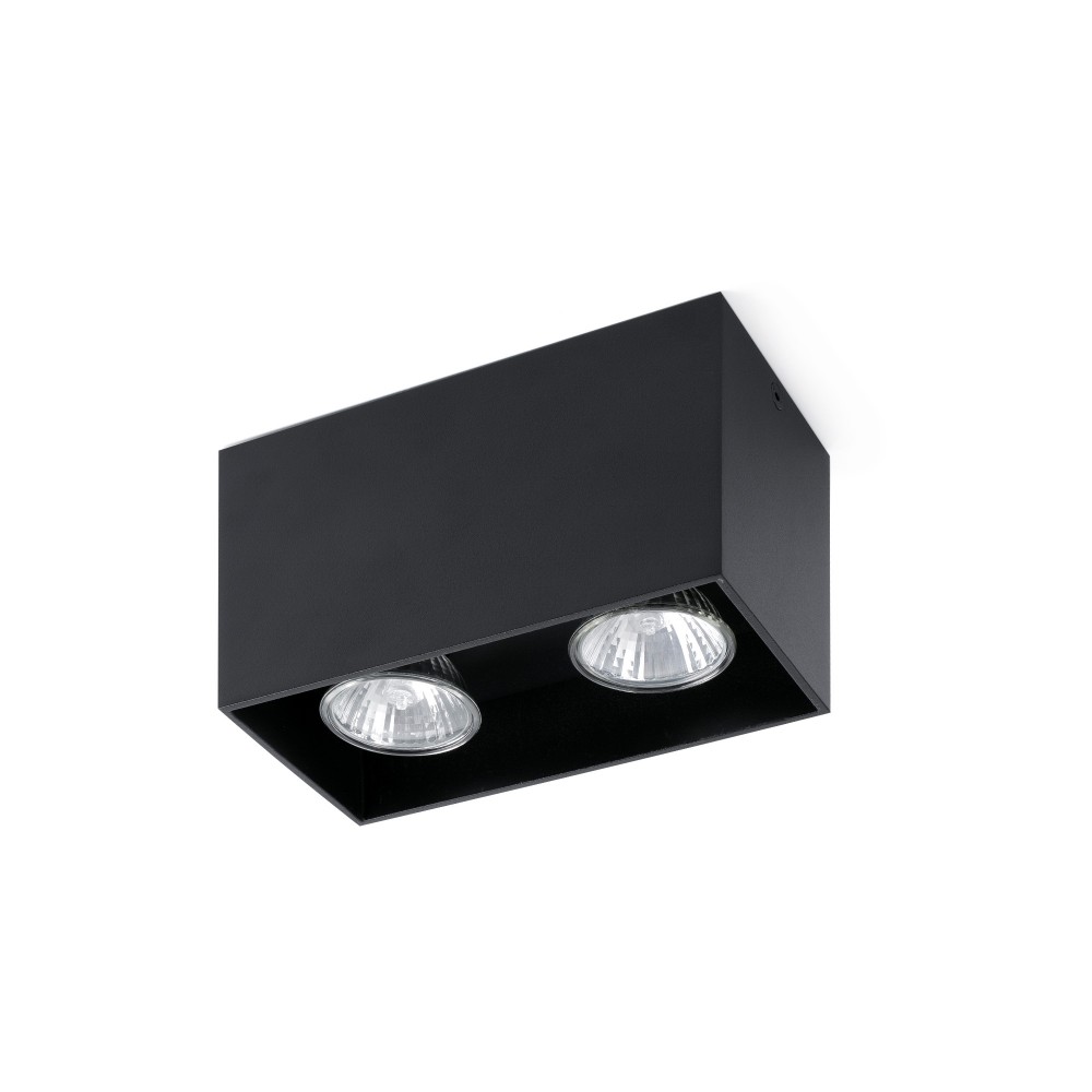 Faro, Faro Tecto Plafon Negro 2Xgu10 50W 63273