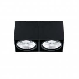 Faro Tecto Plafon Negro 2Xar111 50W 63277