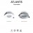 Mantra Empotrable ATLANTIS Redondo Aluminio 6406