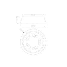 Mantra, Mantra Plafon SABINA Mediano 5L 6412