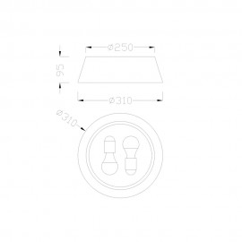 Mantra, Mantra Plafon SABINA 2L 6414