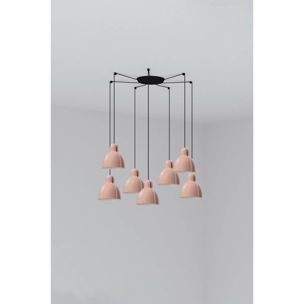 Faro, Faro Lampara Venice Colgante Rosa Ø160 1x E27 7l