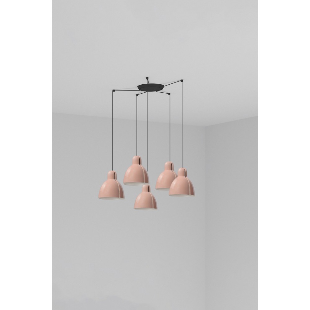 Faro, Faro Lampara Venice Colgante Rosa Ø200 1xe27 5l