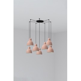Faro Lampara Venice Colgante Rosa Ø200 1xe27 7l