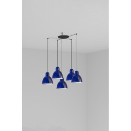 Faro Lampara Venice Colgante Azul Cobalto Ø200 1xe27 5l
