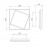 Mantra Aplique DAKLA Cuadrado Led 18W Blanco 6426